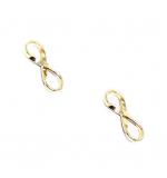 Brinco em ouro amarelo 18k - Infinito - 2BRO1058