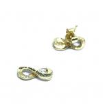 Brinco em ouro amarelo 18k - Infinito - 2BRO1059