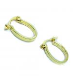 Argola africana em ouro 18k feminina - 2BRO1063