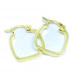Argola africana em ouro 18k feminina - 2BRO1065 Argola africana em ouro 18k feminina - 2BRO1065