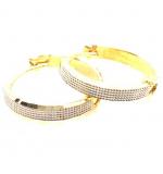 Argola africana de ouro 18k Dupla Face - 2BRO1088 Argola africana de ouro 18k Dupla Face - 2BRO1088