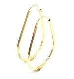 Brinco em ouro amarelo 18k feminina - Africana - 2BRO1090