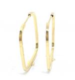 Brinco em ouro amarelo 18k feminina - Africana - 2BRO1091