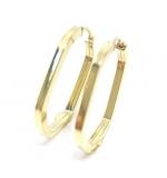 Brinco em ouro amarelo 18k feminina - Africana - 2BRO1093