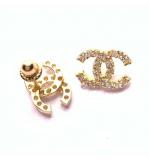 Brinco em ouro amarelo 18k com zirconia - 2BRZ0011