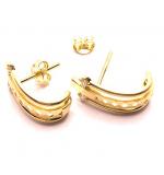 Brinco em ouro 18k com zircnia feminino - 2BRZ0033