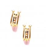 Brinco em ouro 18k com zircnia feminino - 2BRZ0033