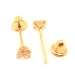 Brinco em ouro 18k feminino com zirconia - 2BRZ0137