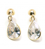 Brinco em ouro 18k com zirconia - 2BRZ0183 Brinco em ouro 18k com zirconia - 2BRZ0183