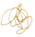 Correntes em ouro 18k - Elos lapidados - Feminina - 40 cm - 2clo0019