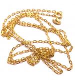 Colar em ouro amarelo 18k - Elos lapidados - Masculino - 60 cm - 2CLO0086