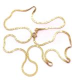 Colar em ouro 18k - Veneziana Feminina Tripla - 45 cm - 2CLO0149