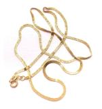Colar em ouro 18k - Veneziana Feminina Tripla - 45 cm - 2CLO0149