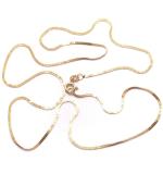 Colar em ouro 18k - Veneziana Feminina Tripla - 45 cm - 2CLO0149