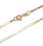 Colar em ouro 18k - Cadeado achatado - Feminino - 60 cm - 2CLO0155