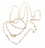 Corrente em ouro amarelo 18k - Groumette  3x1 - 60 cm - 2CLO0170