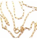 Corrente de ouro amarelo 18k - Veneziana oval aberta - 60 cm - 2CLO0171