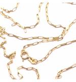 Corrente de ouro amarelo 18k - Veneziana oval aberta - 60 cm - 2CLO0171