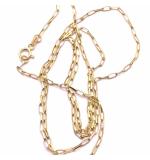 Corrente de ouro amarelo 18k - Veneziana oval aberta - 60 cm - 2CLO0171