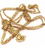 Corrente em ouro amarelo 18k - Jia tipo elos - Masculina -70 cm -2CLO0187