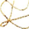 Corrente de ouro amarelo 18k - Cadeado Achatado - Masculina - 60 cm - 2CLO0474