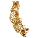Colar de ouro amarelo 18k tipo veneziana - Feminino - 45 cm