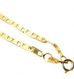 Corrente de ouro amarelo 18k - Cadeado Achatado - 60 cm - 2CLO0496