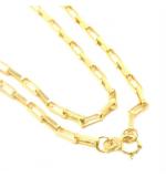 Cordo de ouro 18k - Veneziana aberta - Masculino - 60 cm - 2CLO0500