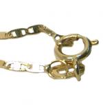 Corrente em ouro 18k - Cadeado achatado - 60 cm - 2CLO0517