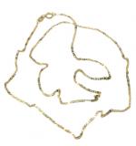 Corrente em ouro 18k - Cadeado achatado - 60 cm - 2CLO0517