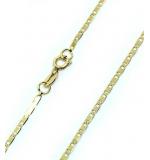 Colar em ouro 18k - Cadeado achatado - Feminin45 cm - 2CLO0579