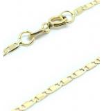 Colar em ouro 18k - Cadeado achatado - Feminin45 cm - 2CLO0579