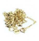 Colar em ouro 18k - Cadeado achatado - Feminino 45cm - 2CLO0579