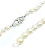 Colar de Prolas - Feminino - com fecho em ouro branco 18k - 2CLP0020