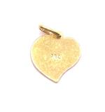 Pingente corao em ouro amarelo 18k - 2CRO0020