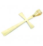 Crucifixo em ouro 18k - Canudo - 2CZO0322