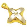 Cruz em ouro amarelo e branco 18k - 2CZO0060