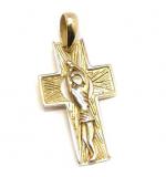 Cruz em ouro amarelo 18k - Cristo na Cruz - 2CZO0094