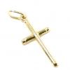 Cruz de ouro amarelo 18k