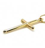 Cruz de ouro amarelo 18k
