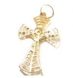 Crucifixo em ouro amarelo 18k - Filigrana c/ Imagem - 2ZCO0232