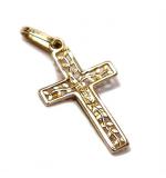 Crucifixo em ouro 18k  - Filigrana c/ imagem - 2CZO0281