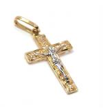 Crucifixo em ouro 18k  - Filigrana c/ imagem - 2CZO0281