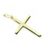 Crucifixo em ouro 18k  - Semi-oco - 2CZO0294