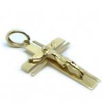 Crucifixo em ouro amarelo 18k - Cristo na Cruz - 2CZO0296