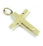 Crucifixo em ouro amarelo 18k - Cristo na Cruz - 2CZO0296