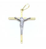 Crucifixo em ouro 18k  - Com imagem - 2CZO0321