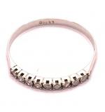 Meia aliana de brilhantes em ouro branco 18k - 2MAB0008