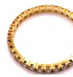 Aliana de brilhantes em ouro amarelo 18k - 2MAB0038