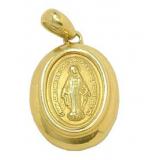 Medalha de Nossa Senhora das Graas em ouro 18k - 2MEO0016